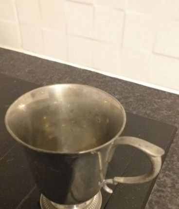 TIMBALE LEGAL  PIED DE DOUCHE ARGENTE