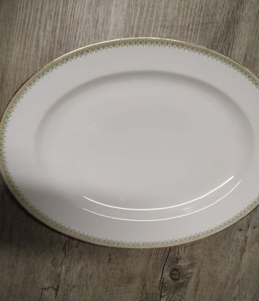 Plat de service ovale Aux Lions de Faïence