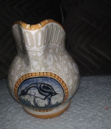 Vase céramique d'art signe Map pejaro