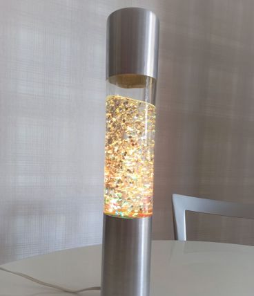 Lampe Diamant Paillettes Seventies