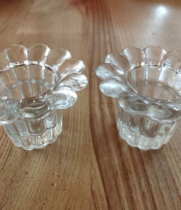 Bougeoirs verre