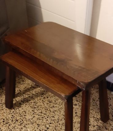 Deux tables basses vintage