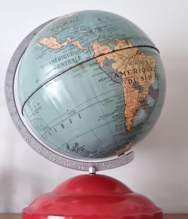 Globe terrestre vintage Taride des années 50