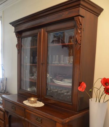 Bibliothèque Anglaise Acajou 19è siècle