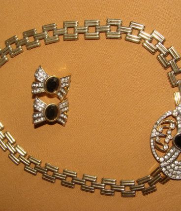 Ensemble collier Ras de cou et BO 