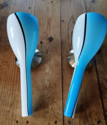 2appliques en verre soufflé 