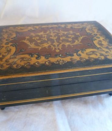 COFFRET/ BOITE A MUSIQUE COLLECTOR EN BOIS MARQUETTERIE