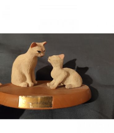 Figurine Petit chat "L'amour maternel"