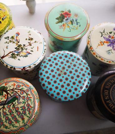 boites déco rondes en métal