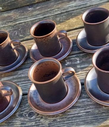 6 tasses Arabia Ruska