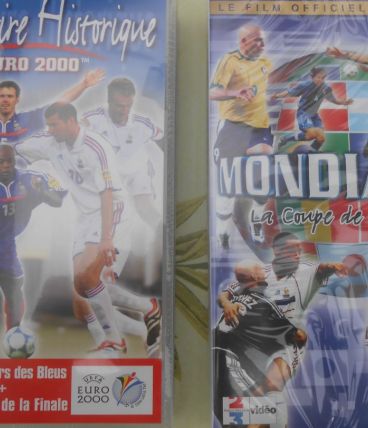 Coffret 2 VHS Mondial 98 et EURO 2000