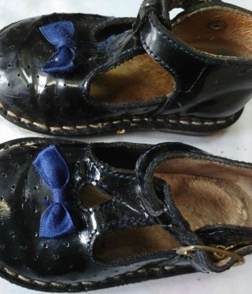Salomés cuir verni pointure 19 Vintage