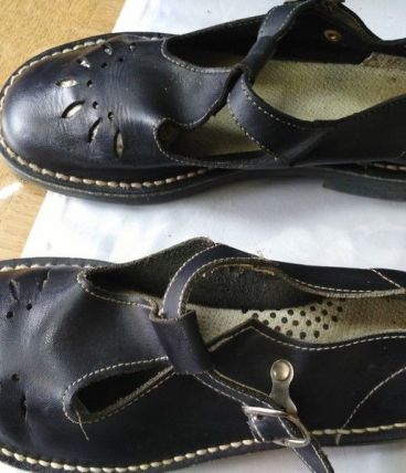 Salomés cuir véritable pointure 35 Vintage