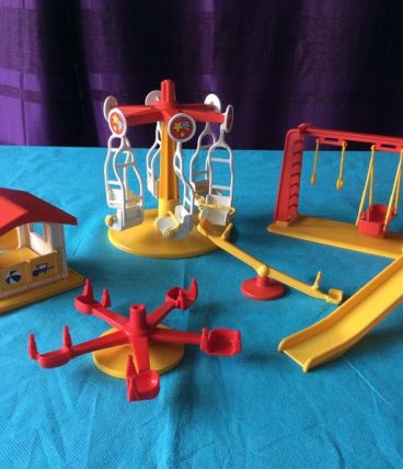 Ensemble Parc enfants et manège Playmobil