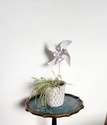 Guéridon vintage relooké