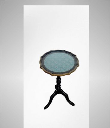 Guéridon vintage relooké