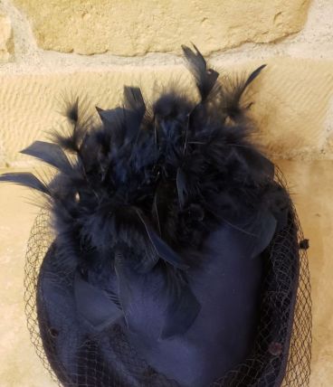 Chapeau bleu "pin up" 