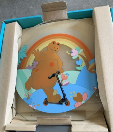 Lampe en verre vintage Casimir 