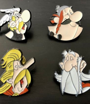 4 pin’s rares Goscinny-Uderzo années 90