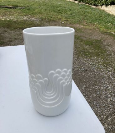 Vase blanc vintage