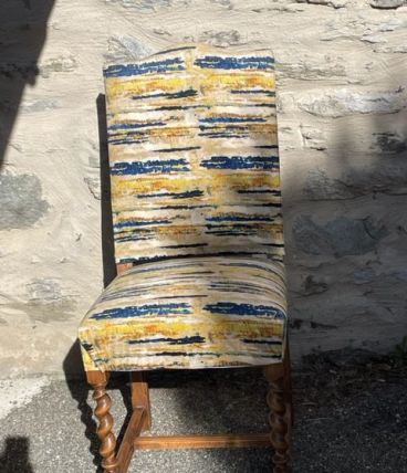 6 Chaises style louisXIII relouqué