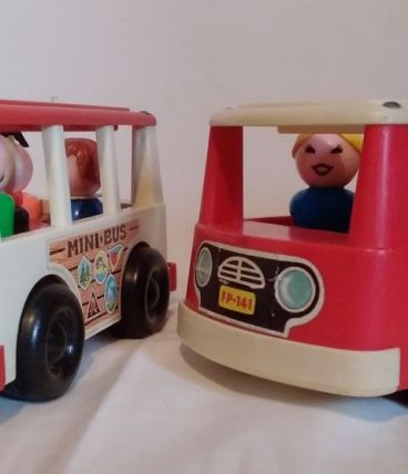 Fisher Price "Mini Bus" Lot de 2