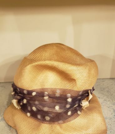 Chapeau d'été souple avec élastique Vintage femme