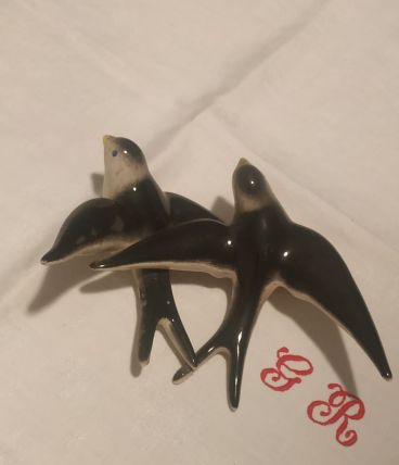 Hirondelles en céramique 