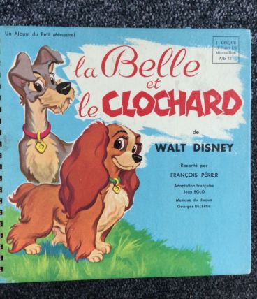 Disque livre «  la belle et le clochard » de W.Disney 