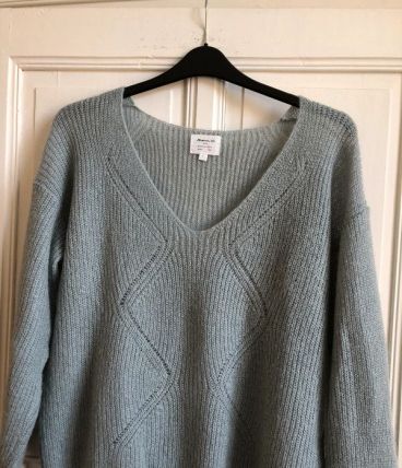 Pull col V mohair de Maison 123
