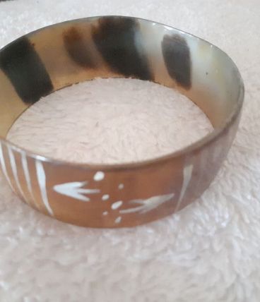 Bracelet Manchette Vintage Bakélite/ Plastique/ Résine. 2.4 