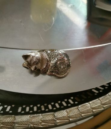 Chat christofle argenterie 