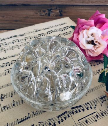 Pique fleurs vintage en verre N°5