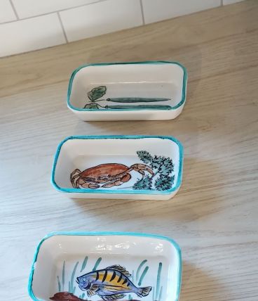 3 raviers Vallauris signés