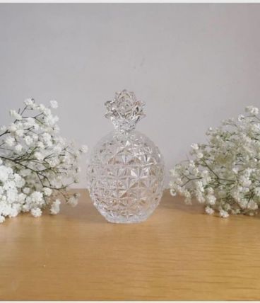 Bonbonnière ananas en cristal 