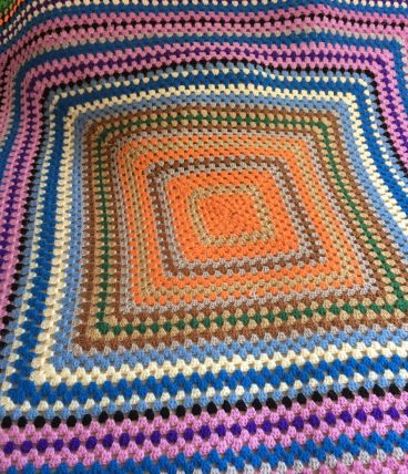 dessus de lit couverture fait main  grande taille