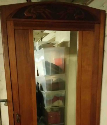 ARMOIRE  A GLACE  D'EPOQUE ART NOUVEAU ANNEE 1900