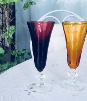 Verres à pieds 