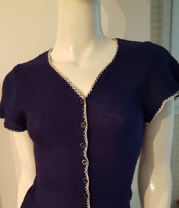 Gilet sans manches bleu marine t36/38