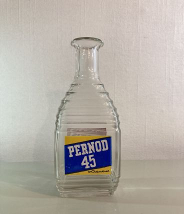 carafe à eau en verre PERNOD 45/PASTIS 51