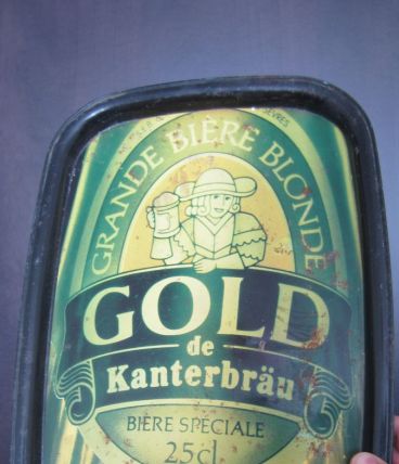 Plateau publicitaire métallique Gold de Kanterbräu