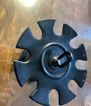 Porte tampons vintage 70’ s métal noir 