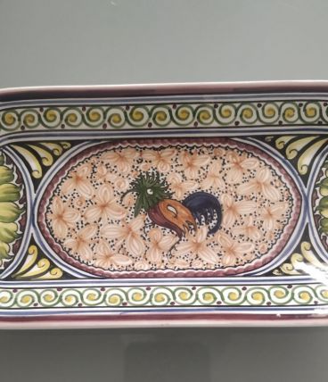 Plateau céramique Coimbra peint main