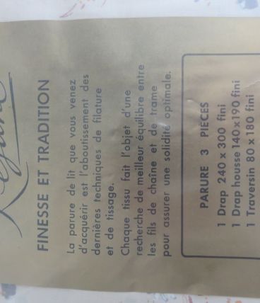 Parure 3 pièces _ Lit 2 personnes _Fabrication Française _ N