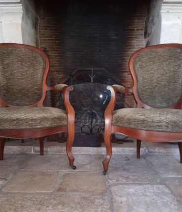 Fauteuil Louis Philippe en Noyer