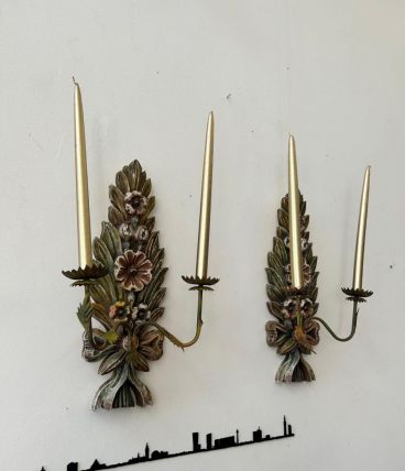 Bougeoirs vintage Bois