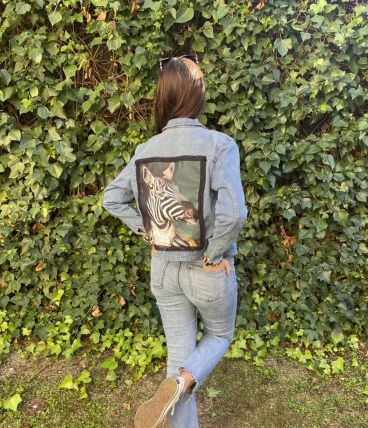 Veste Denim Zèbre