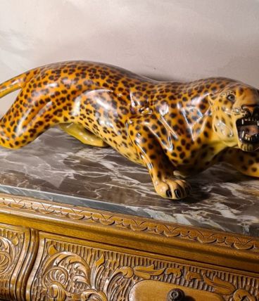 panthere ceram 1960 a 75  ,,,,,,60x17 cm 5kg bon etat  trace