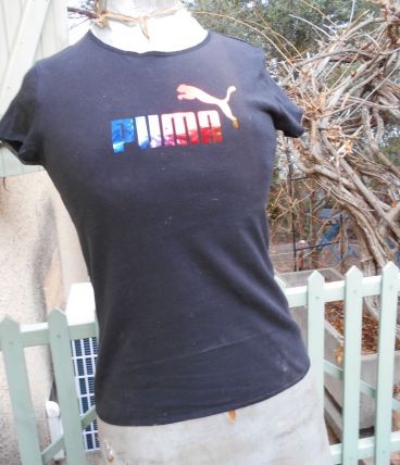 PUMA T SHIRT NEUF NOIR T 38 40 ETIQUETTES PAQUET 