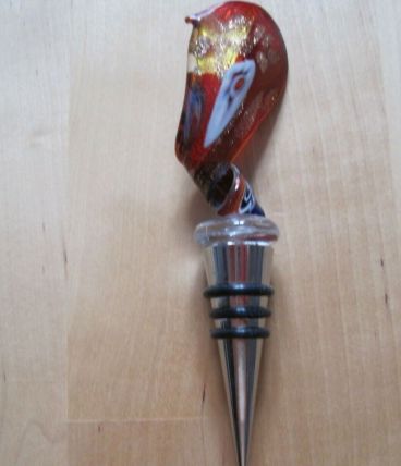 Vintage Italien Verre De Murano  décanteur bouchon 